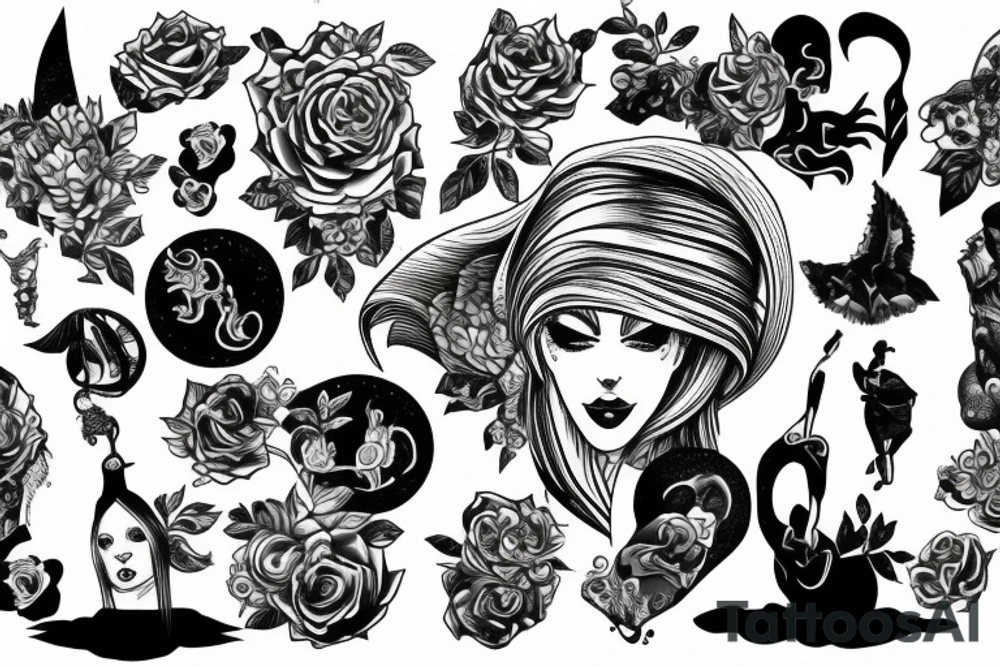 number 2023 tattoo idea