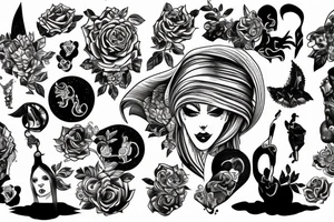 number 2023 tattoo idea