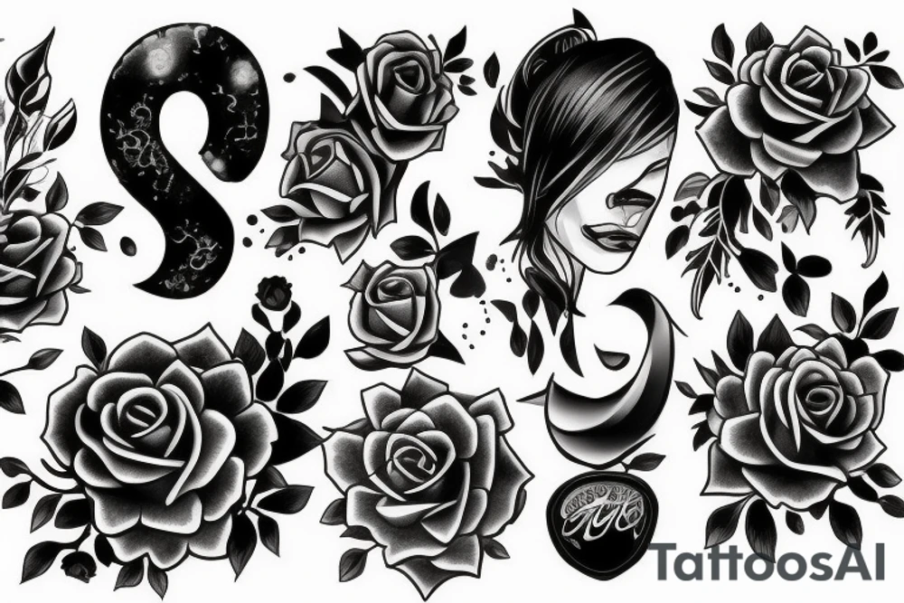 number 2023 tattoo idea