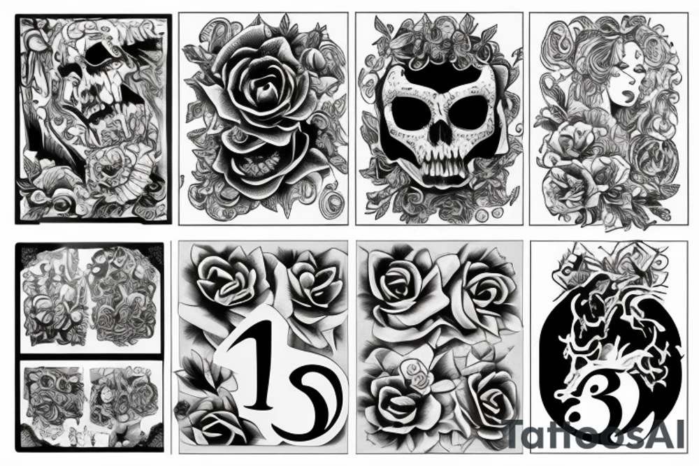 number 2023 tattoo idea