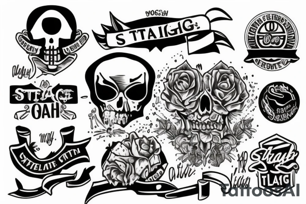 straight edge, healthy lifestyle tattoo idea