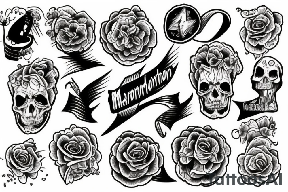Marathon tattoo idea
