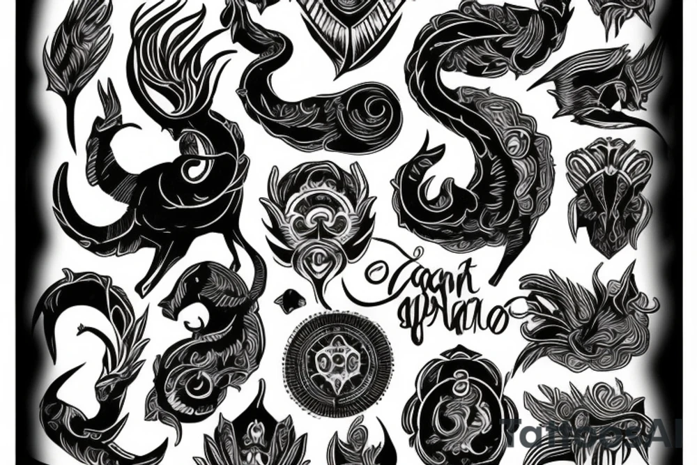 capricorn tattoo idea