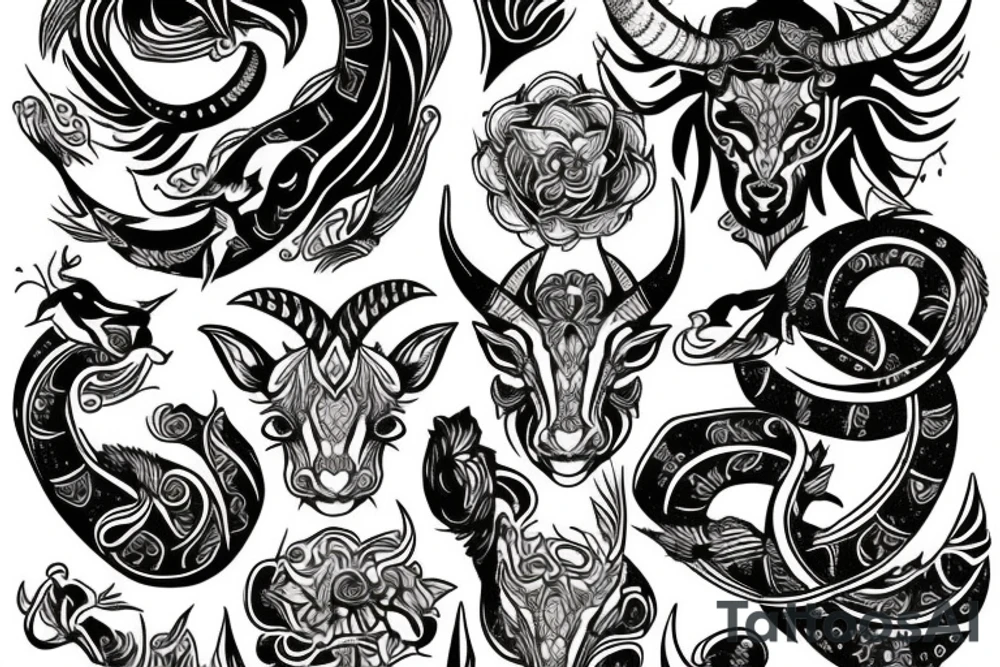 capricorn tattoo idea