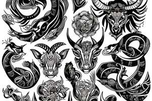 capricorn tattoo idea