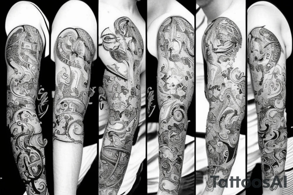 capricorn sagitarius aquarius tattoo idea