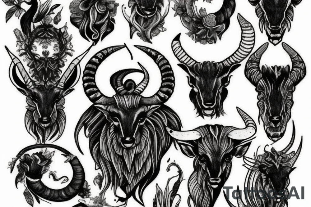 capricorn tattoo idea