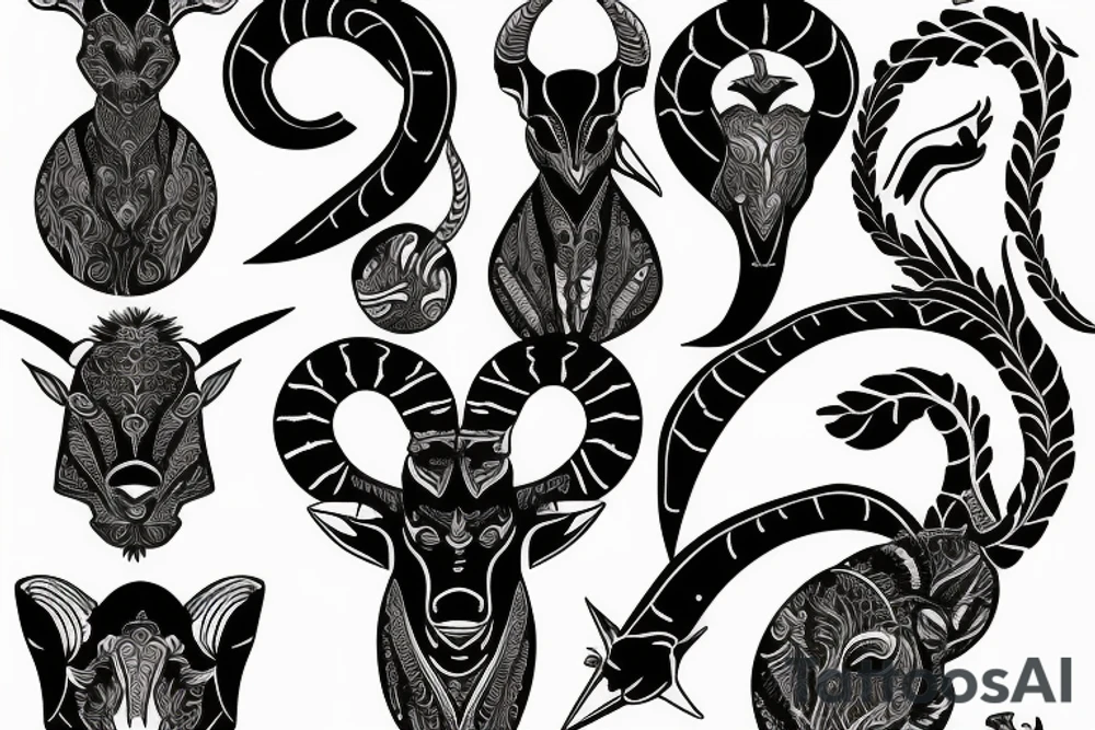 capricorn tattoo idea