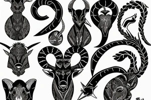 capricorn tattoo idea