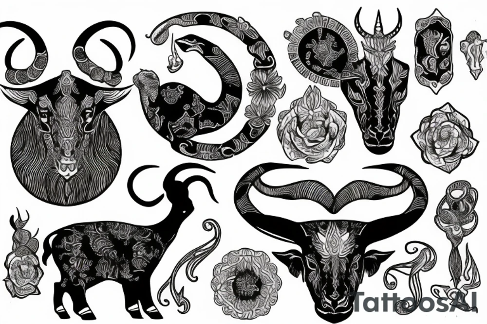 capricorn tattoo idea