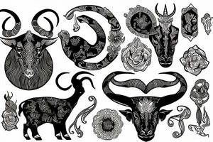capricorn tattoo idea