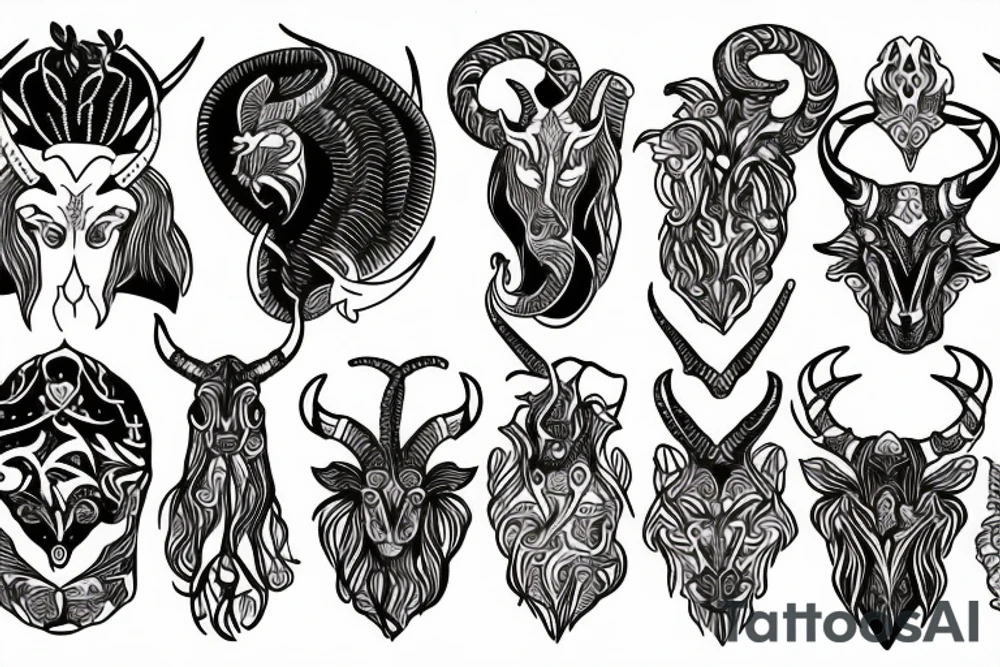 capricorn tattoo idea