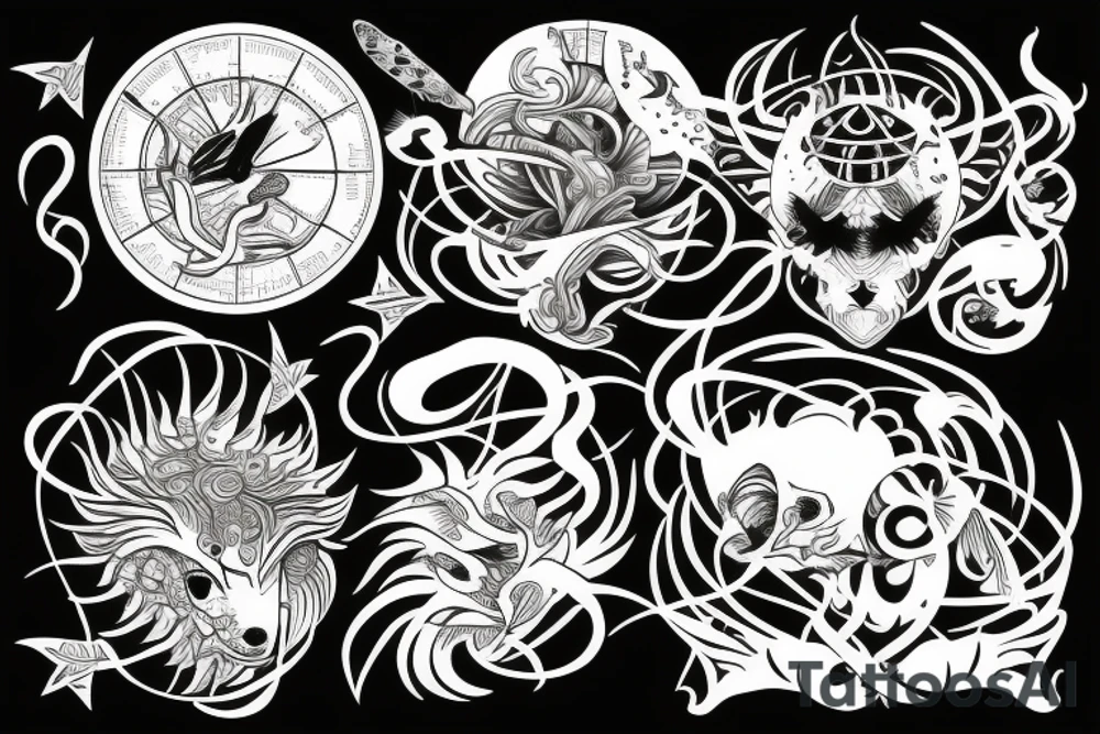 zodiac signs tattoo idea