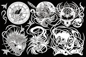 zodiac signs tattoo idea