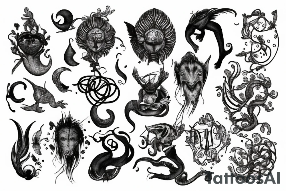 zodiac signs tattoo idea