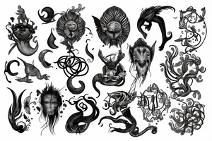 zodiac signs tattoo idea