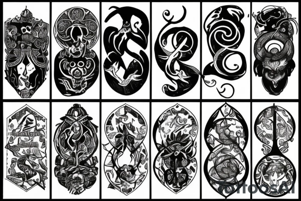 zodiac signs tattoo idea