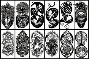 zodiac signs tattoo idea