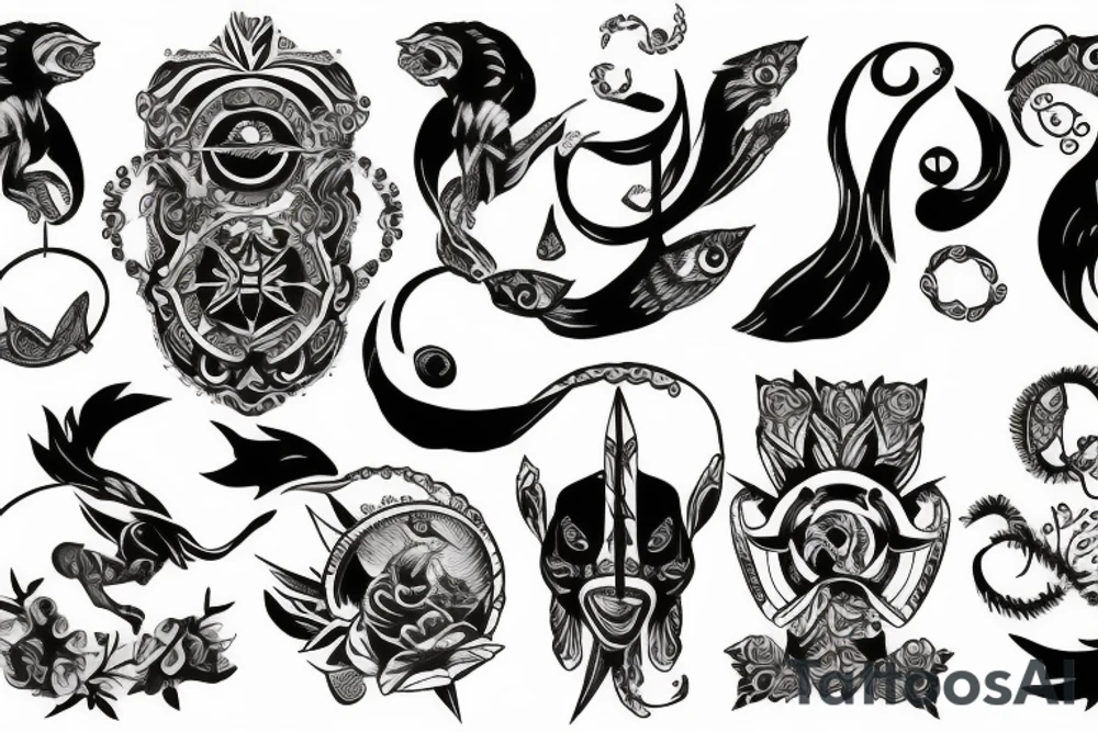 zodiac signs tattoo idea