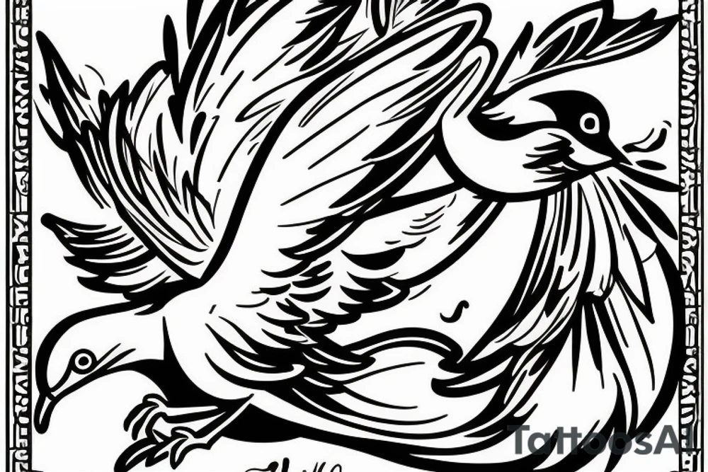 A dove that symbolizes the struggles of life tattoo idea
