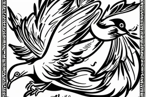 A dove that symbolizes the struggles of life tattoo idea
