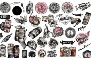 Cinematography filmstrips tattoo idea