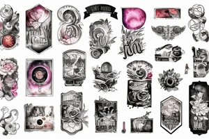 Cinematography filmstrips tattoo idea