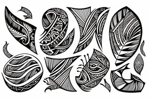 Design a tattoo inspired by the landscapes of Polynesian islands tattoo idea