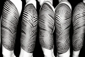 Design a tattoo inspired by the landscapes of Polynesian islands with a pirate ship tattoo idea