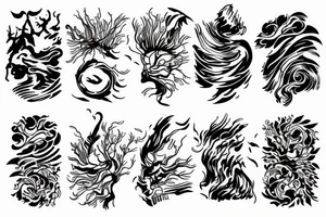 flagship island background tattoo idea