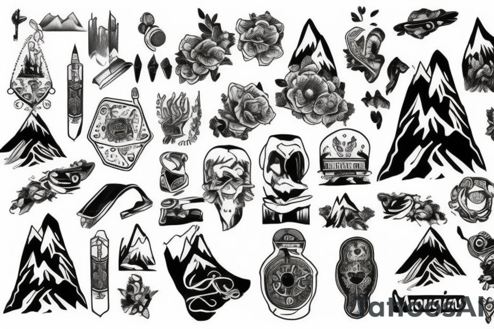 Three Mountains tattoo idea