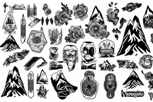 Three Mountains tattoo idea
