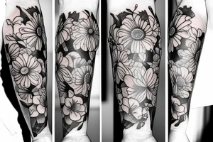 Bitterroot flower tattoo idea