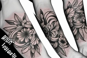 Bitterroot flower tattoo idea