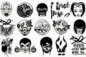 Trust no one saying tattoo idea