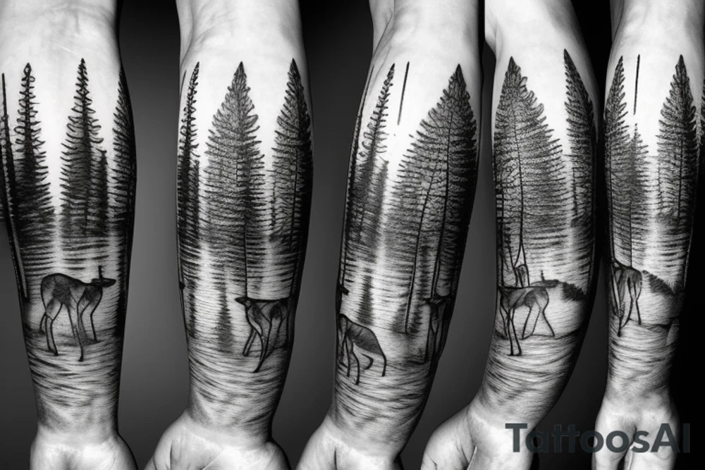 Outdoors deer bear elk moose wolf mountain trees fish tattoo idea Outdoors deer bear elk moose wolf mountain trees fish tattoo idea