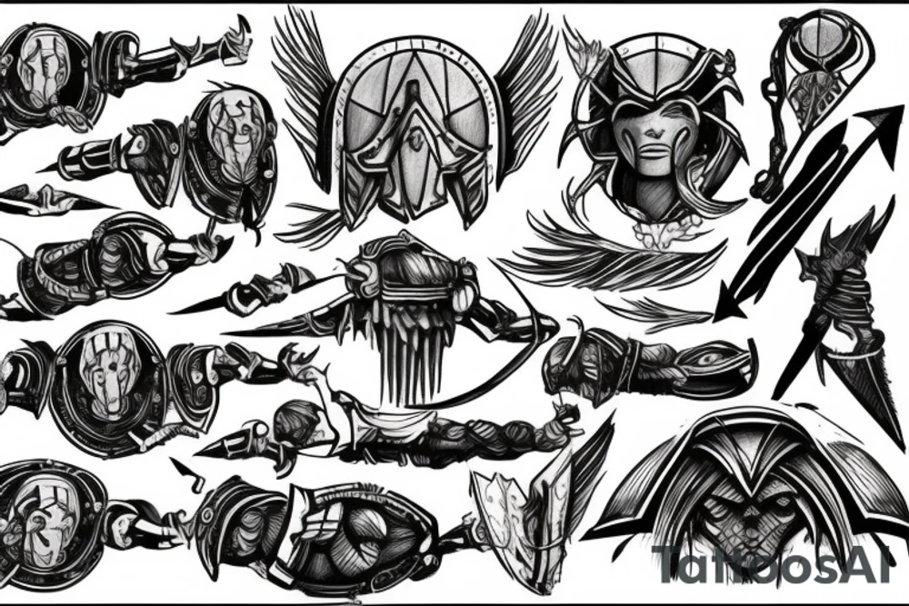 a spartan that looks epic tattoo idea