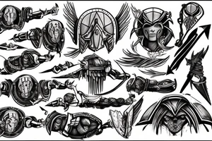 a spartan that looks epic tattoo idea