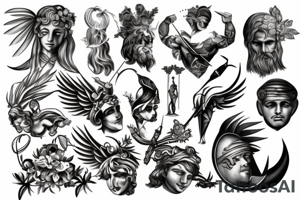 greek gods tattoo idea