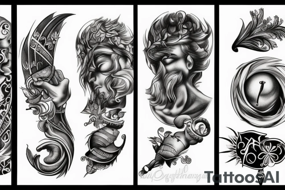 greek gods tattoo idea
