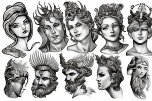 greek gods tattoo idea