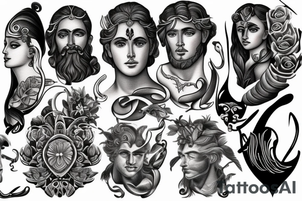 greek gods tattoo idea