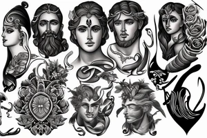 greek gods tattoo idea