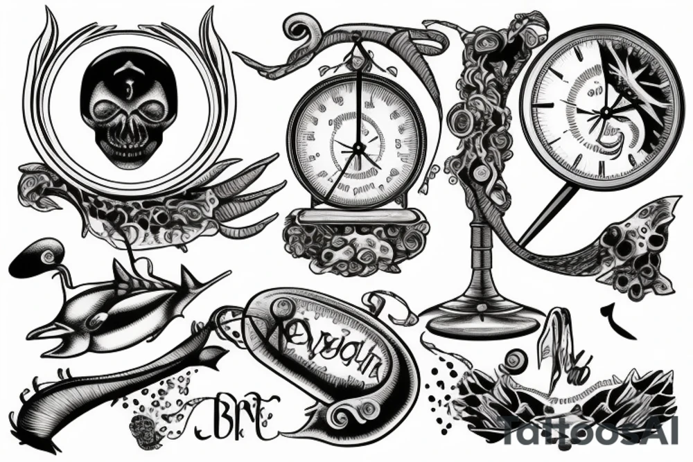 balancing scales tattoo idea