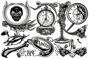 balancing scales tattoo idea