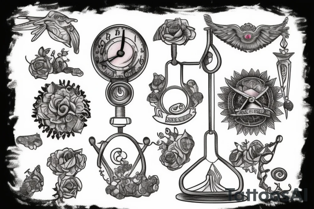 balancing scales tattoo idea