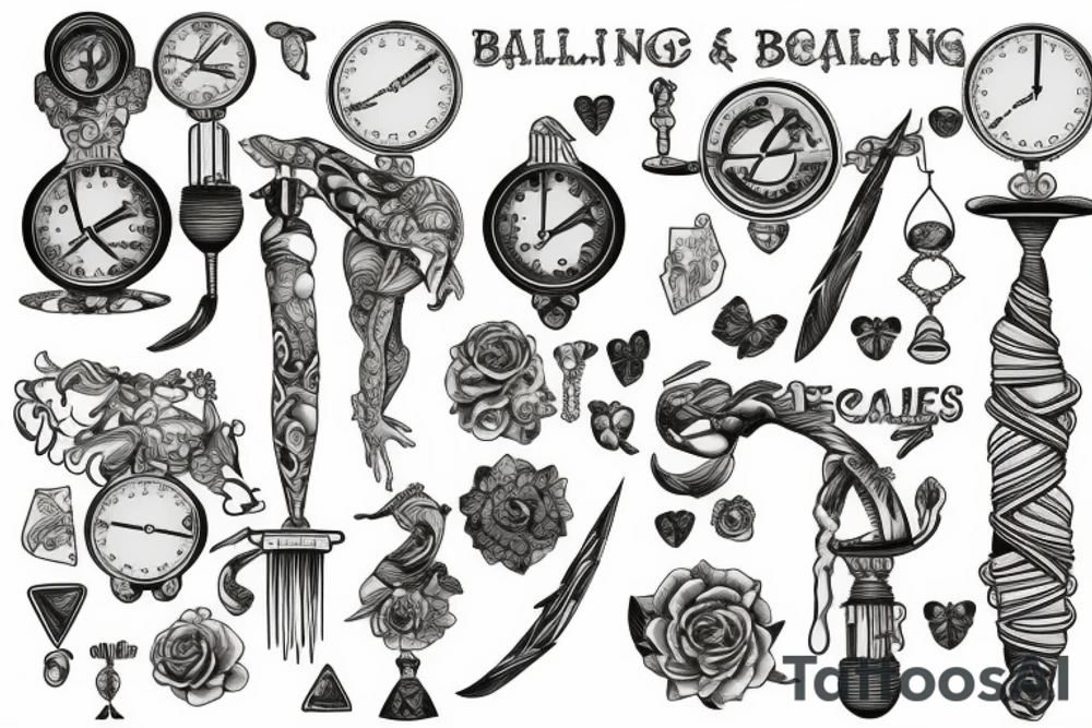balancing scales tattoo idea