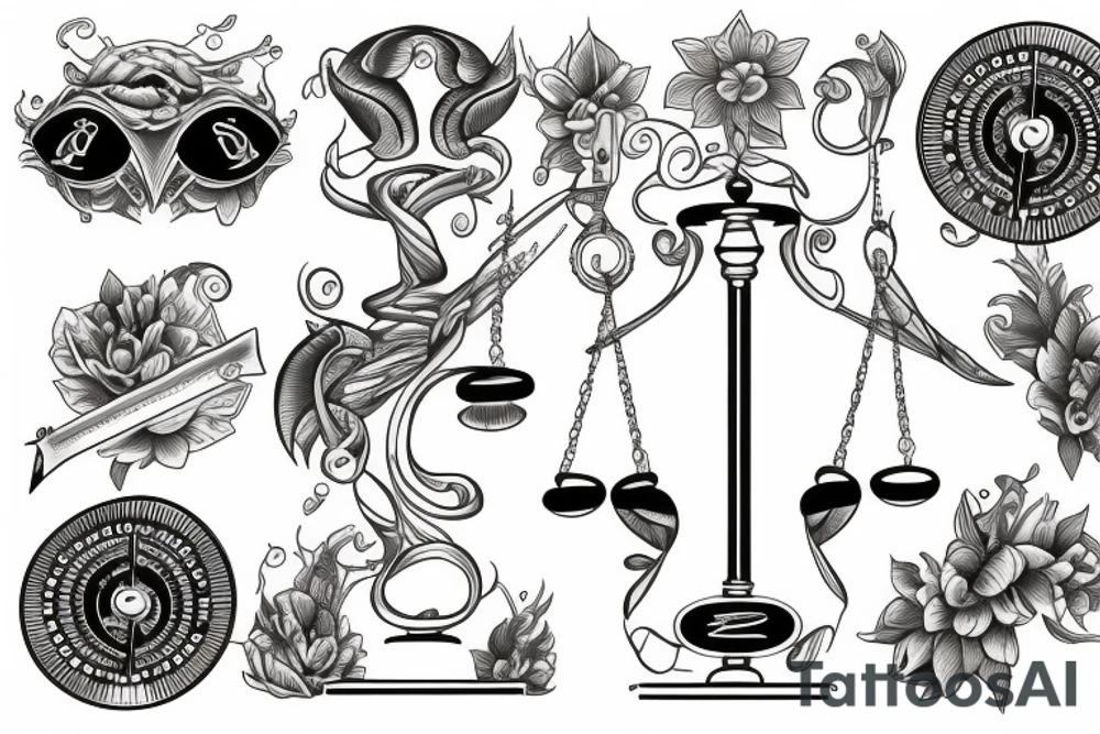 balance scales tattoo idea