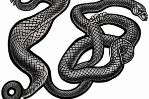 Create a snake whole arm tattoo with snake head on collar bone tattoo idea
