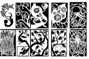two girls site downs on a tree of life tattoo idea